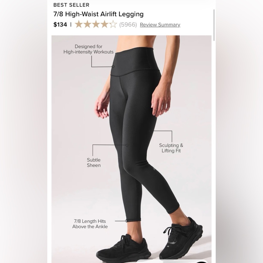 Alo Yoga 7/8 High-Waist Airlift Legging